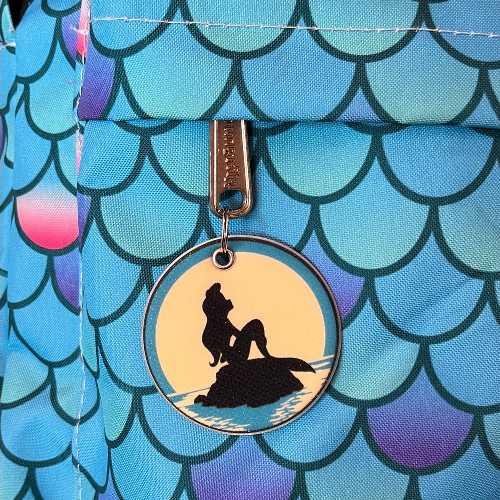 Loungefly Disney Little Mermaid Holographic Shell Backpack - Picture 3 of 7